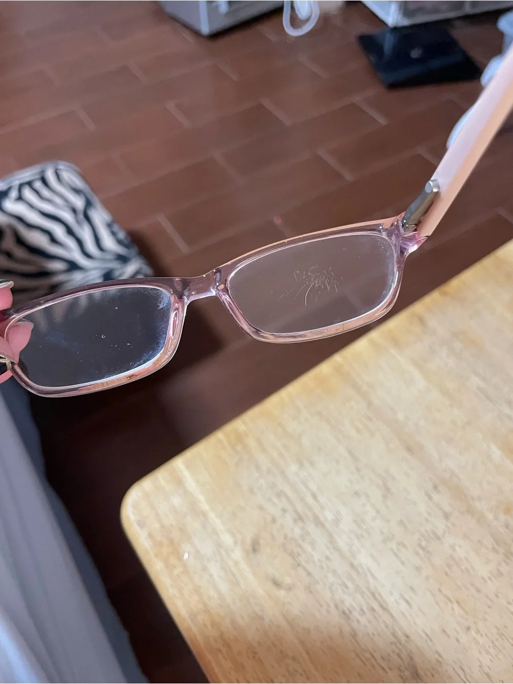 Youth Modern SPRINKLES BUBBLE GUM eyeglasses Pink plastic Full Rim blue case